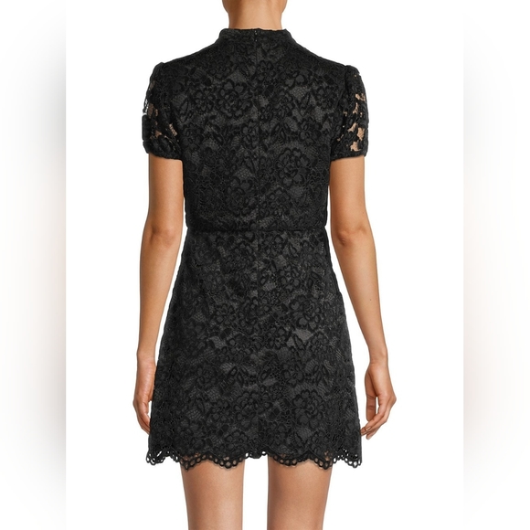 Vintage black lace dress size small - Picture 2 of 12